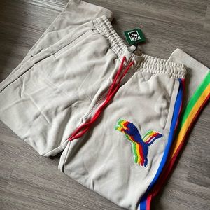 MENS PUMA FASHION GEEK ALL STAR GAME SWEATPANTS NEW WITH TAGS